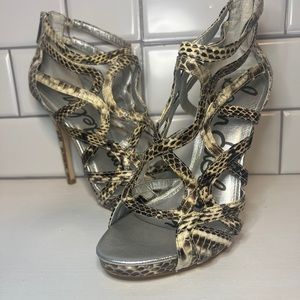 Newish Snakeskin Sam Edelman Strappy Heels